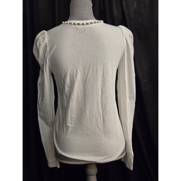 NWOT Generation Love Long Sleeve Pearl Top, Size XS - Picture 6 of 9